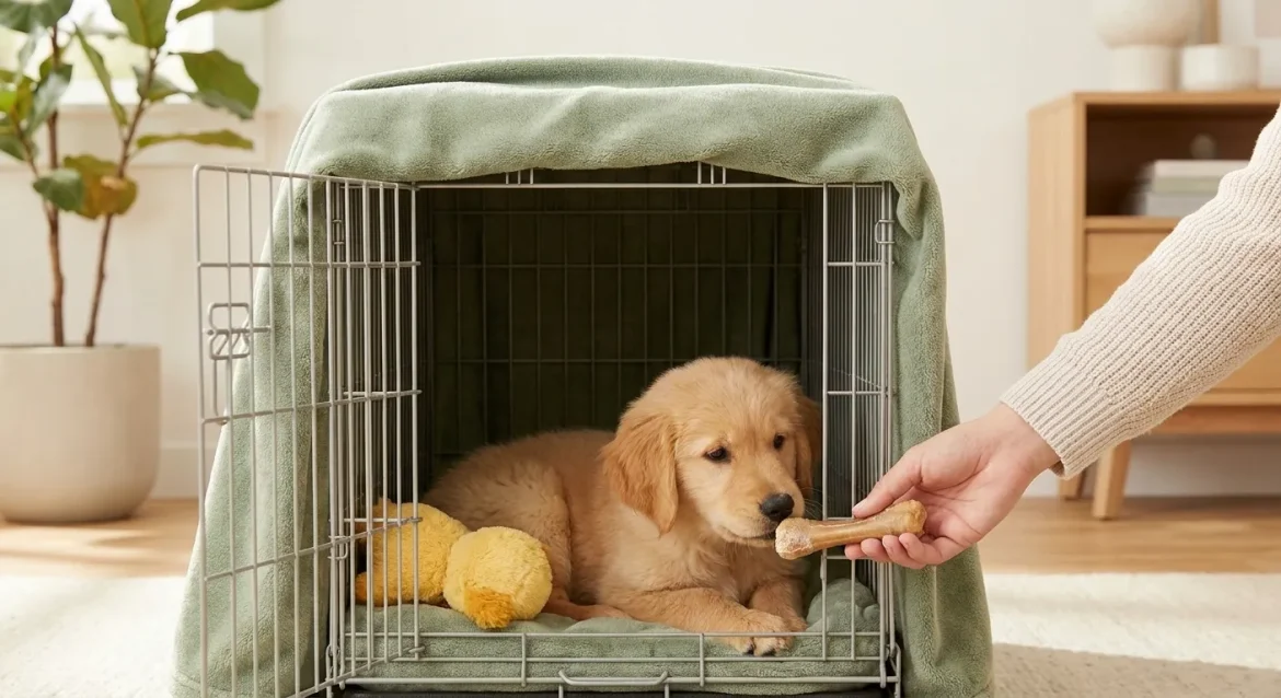crate training puppy — Crate Training Your Puppy: A Cozy Den, Not a Cage